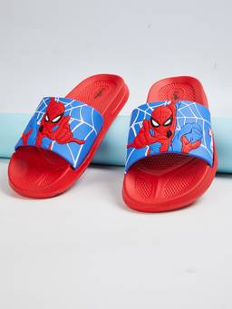 max - Boys Red Spider-Man Sliders
