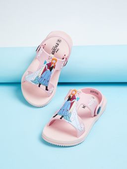 max - Girls Pink Frozen Slingback Sandals