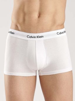 Calvin Klein - Solid White Low Rise Trunks (Pack of 3)