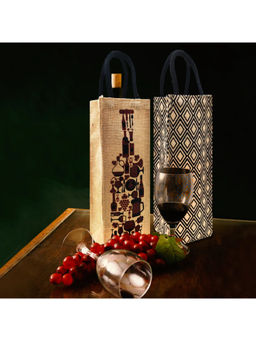 Earth Bags - Chicprint Bottle Handbag Multi-Color (Pack of 2)