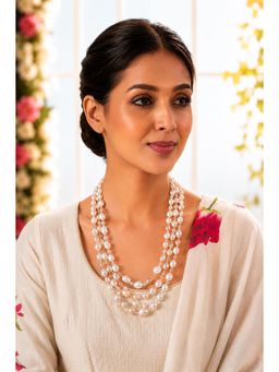 VIVINIA By Vidhi Mehra - Baroque Pearl Layered Necklace