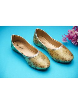 BOYZ N GALZ - Girls Gold Embellished Mojaris