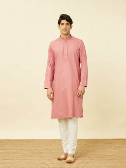 Manyavar - Cotton Self Design Kurta for Men