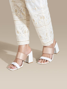 Chaal Chalan - White Addison Heels