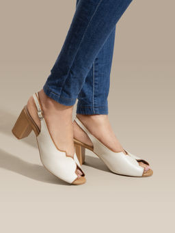 Chaal Chalan - White Grace Heels