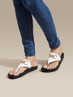 Chaal Chalan - Ariel White Sandals