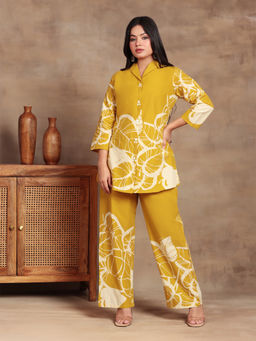 Aravalii - Amber Fern Kurta with Pant Co-Ord