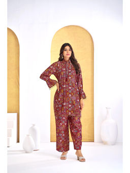 BulBul - Pratiksha Red Tunic With Pant Co-Ord Set