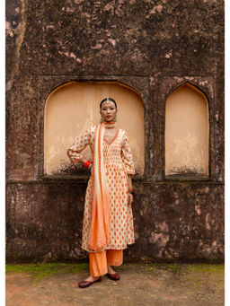 Suramya - Printed Multi-Color Kurta with Pant and Dupatta