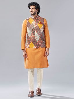 KISAH - Men Multi Nehru Jacket Trouser Kurta (Set of 3)