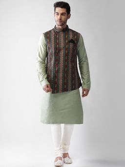 KISAH - Men Multi Nehru Jacket Churidar Kurta (Set of 3)