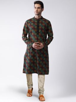KISAH - Men Multi Kurta Churidar (Set of 2)