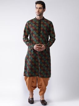 KISAH - Men Multi Kurta Dhoti (Set of 2)