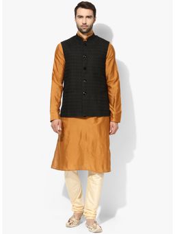 KISAH - Men Nehru Jacket Churidar Kurta (Set of 3)