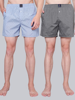 Urban Scottish - Multi-Color Printed Cotton Regular Boxers (Pack of 2)