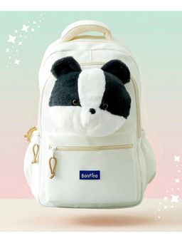 Bonfino - Panda Friend School Backpack - White