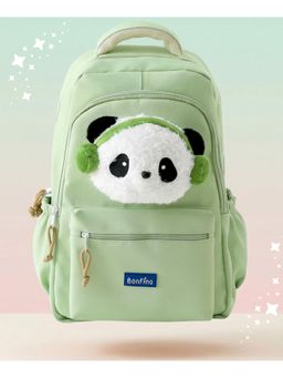 Bonfino - Premium Musical Panda School Backpack - Green