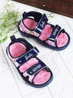 Kidsville - Barbie Printed Pink Sandals for Girls