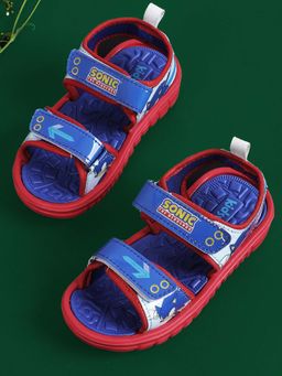 Kidsville - Sonic Modern Printed Blue Sandals for Boys
