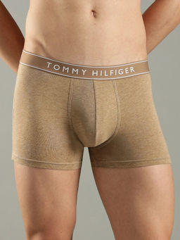 Tommy Hilfiger - Beige Printed Low Rise Trunks - Pack Of 3