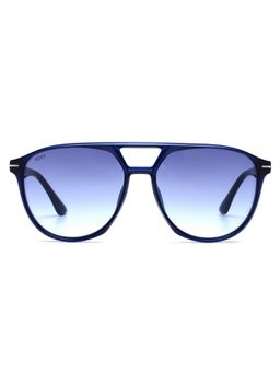 Scott Sunglasses - Men UV Protected Square Blue Lens Gradient Sunglasses (57)