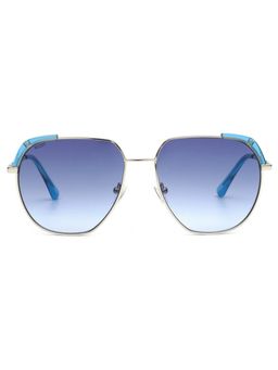 Scott Sunglasses - Unisex UV Protected Square Blue Lens Gradient Sunglasses (58)