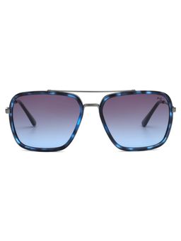 French Connection - Men UV Protected Square Blue Lens Gradient Sunglasses (57)