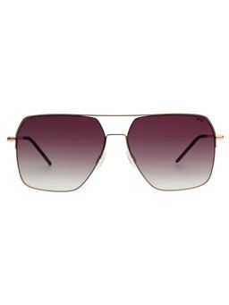 French Connection - Men UV Protected Square Brown Lens Gradient Sunglasses (60)