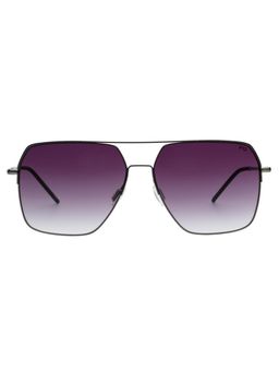 French Connection - Men UV Protected Square Grey Lens Gradient Sunglasses (60)