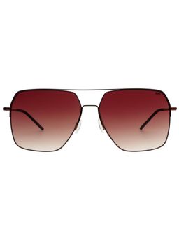 French Connection - Men UV Protected Square Brown Lens Smoke Sunglasses (60)