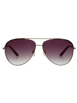 French Connection - Men UV Protected Aviator Brown Lens Smoke Sunglasses (61)