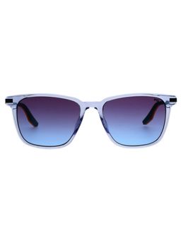French Connection - Unisex UV Protected Square Blue Lens Smoke Sunglasses (54)