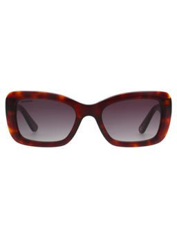 Tommy Hilfiger - Women UV Protected Cat Eye Grey Lens Smoke Sunglasses (53)