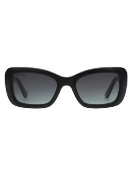 Tommy Hilfiger - Women UV Protected Cat Eye Grey Lens Smoke Sunglasses (53)