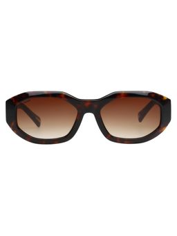 Tommy Hilfiger - Women UV Protected Hexagon Brown Lens Gradient Sunglasses (55)