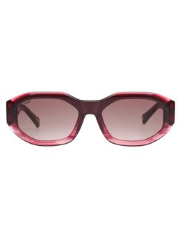Tommy Hilfiger - Women UV Protected Hexagon Pink Lens Gradient Sunglasses (55)