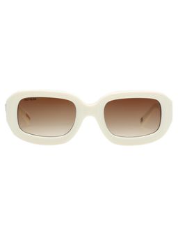 Tommy Hilfiger - Women UV Protected Hexagon Brown Lens Smoke Sunglasses (50)