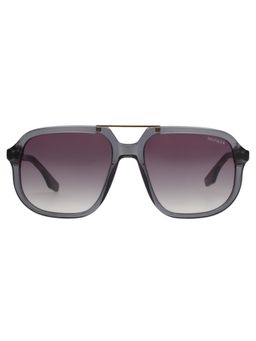 Tommy Hilfiger - Men UV Protected Square Grey Lens Smoke Sunglasses (56)