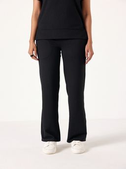 Muvazo - Black Not-So-Basic Solid Pant