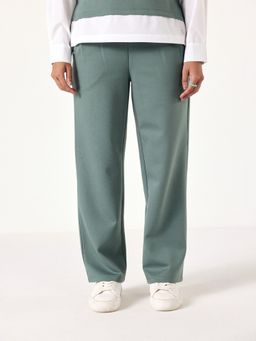 Muvazo - Sage Green Breadthening Easy Pant