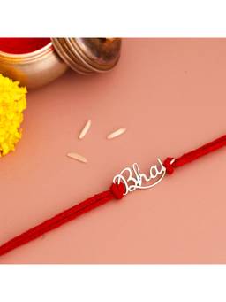KuberBox - Bhai 925 Sterling Silver Rakhi cum Pendant