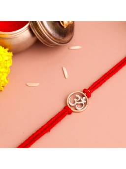KuberBox - Om 925 Sterling Silver Rakhi