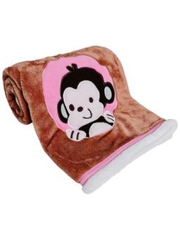 BRANDONN - New Born Baby Unicorn Multipurpose Wearable Blanket-Brown
