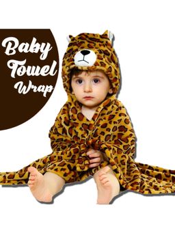 BRANDONN - Printed Multipurpose Wearable Baby Blanket-Brown