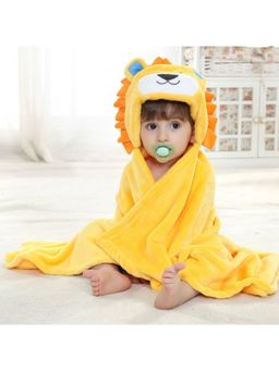 BRANDONN - New Born Baby Multipurpose Wearable Blanket-Yellow