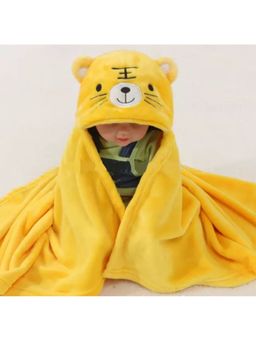 BRANDONN - New Born Baby Multipurpose Wearable Blanket-Yellow
