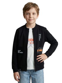 Monte Carlo - Boys Regular Fit Round Neck Printed Jacket with T-Shirt