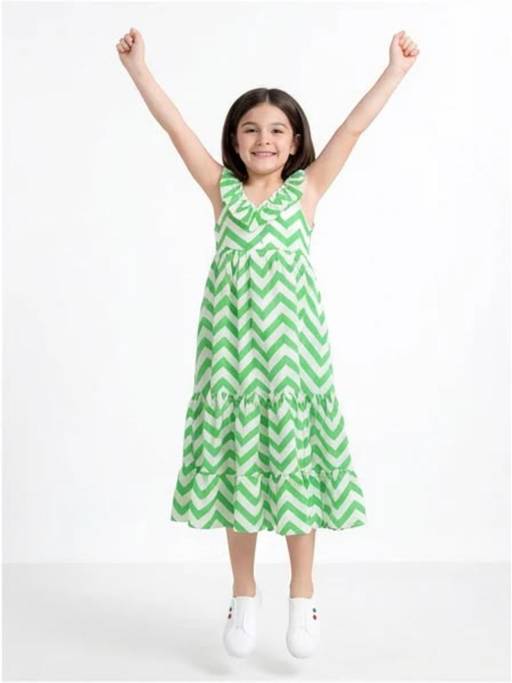 green chevron maxi dress Buy Tommore Breeze (3-4 Years) Online Kids