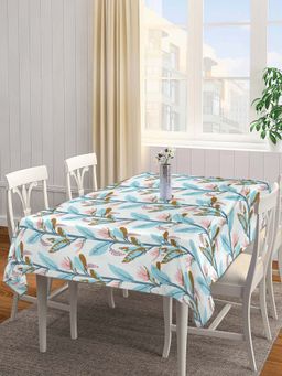 ARRABI - Multi Leaf Cotton Blend 6 Seater Table Cover