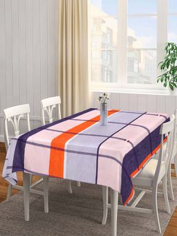 ARRABI - Multi Checks Cotton Blend 6 Seater Table Cover
